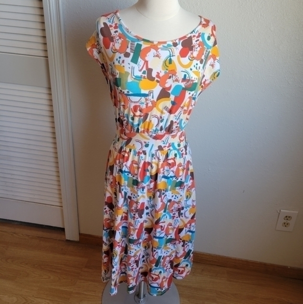 Attic Salt Fox Midi Dress